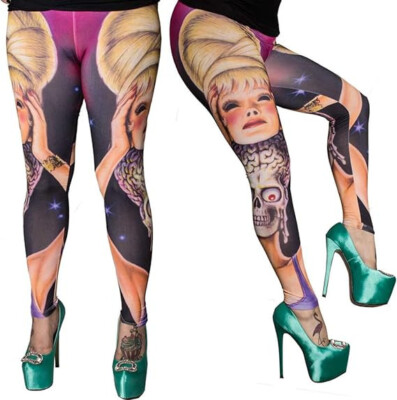 Kreepsville 666 Mars Attacks Spy Girl Leggings Size Large