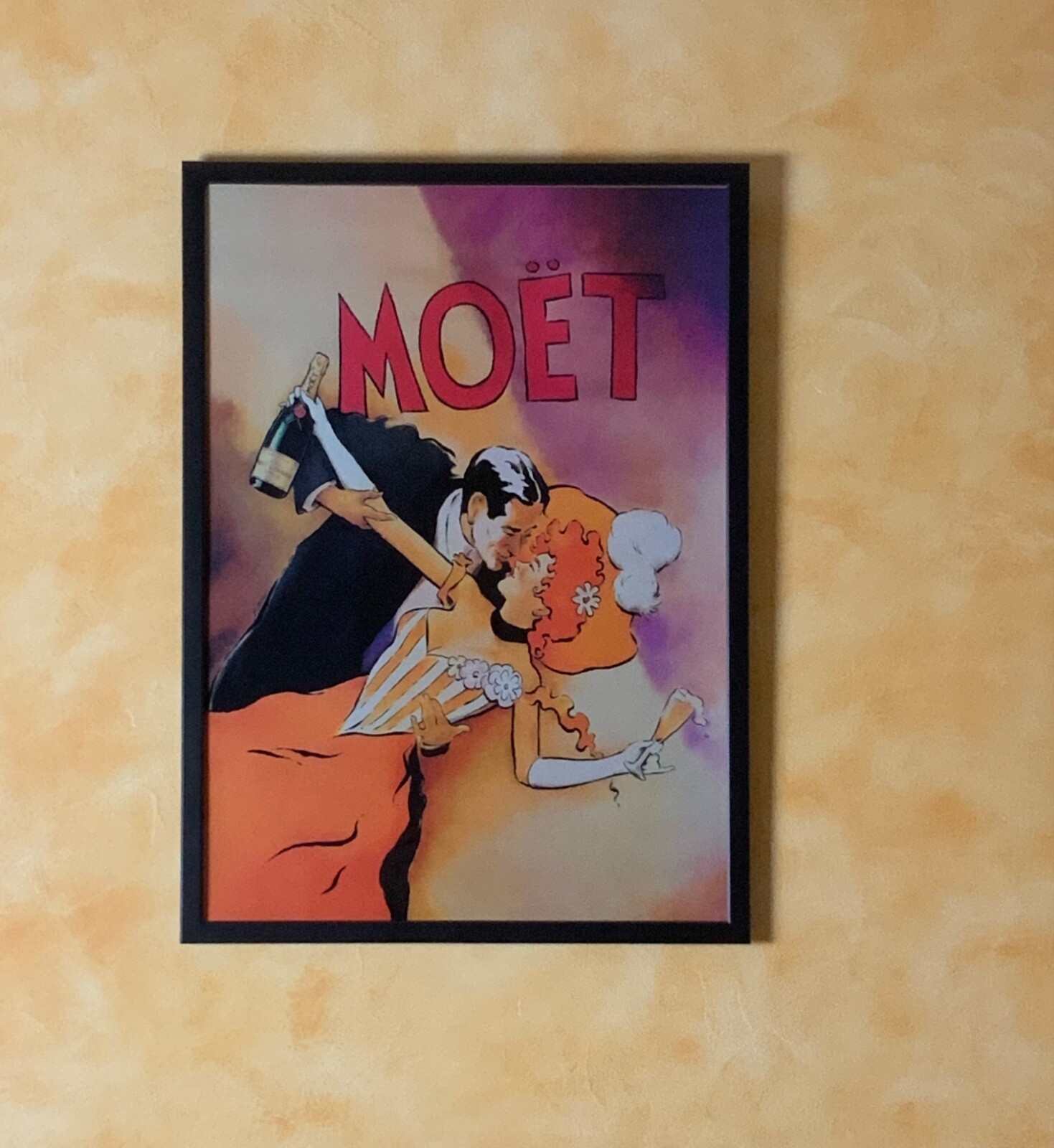 Moët & Chandon Champagne Framed Advertising Poster