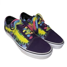 Vans Old Skool Mysterioso True White Tie Dye Shoes Mens Size 10