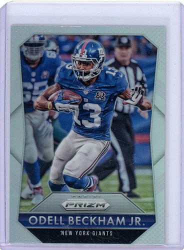 odell beckham jr 2015 panini prizm silver prizm #184 giants