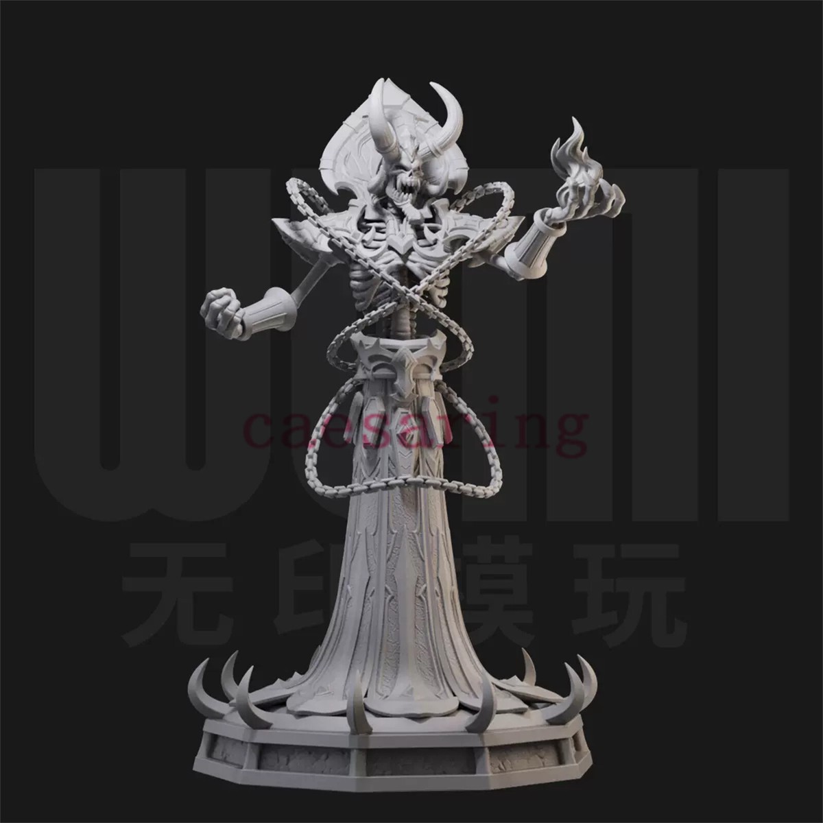 1/18/ 1/24 WOW Kel'Thuzad 3D Printing Figure Unpainted Model GK
