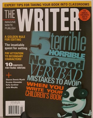 Writer Childrens Books Terrible Mistakes to Avoid January 2016 FREE SHIPPING JB