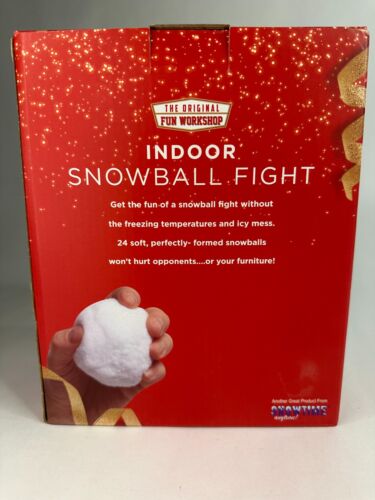 Snowball Indoor Fight Set of 24 Soft Plush The Original Fun Workshop Adults Kids - Picture 3 of 6