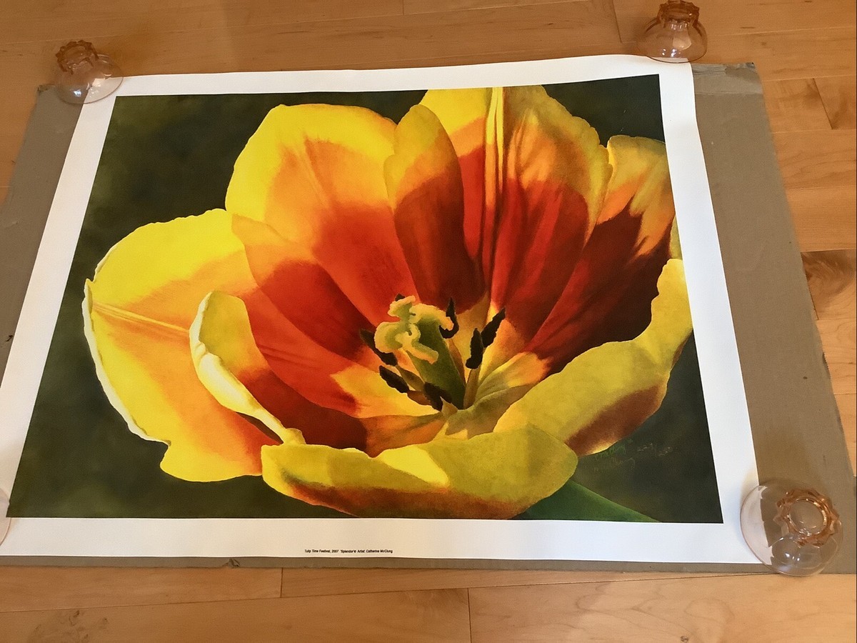 Wall Art Tulip Time Festival 2007 Original Print Signed And
