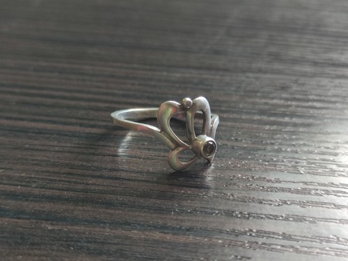Anello argento 925 misura 8 originale sovietico vintage gioielli URSS Ucraina - Foto 9 di 9