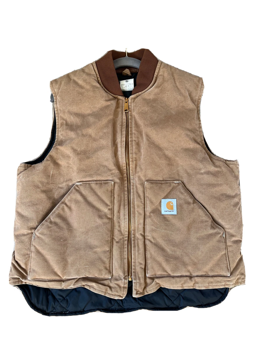 Carhartt Men's Brown Polyester Heated Vest (Large) in the Work