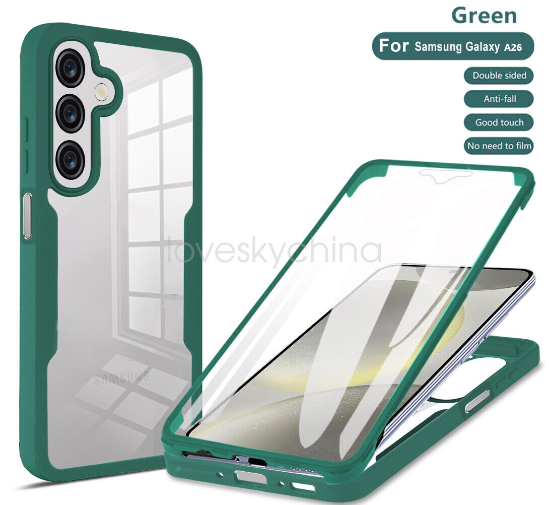 For Samsung Galaxy A26, Shockproof Magnetic Full Cover Double Soft Film Case