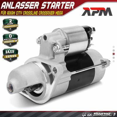 Anlasser Starter 1,0 KW für Aixam City Crossline Crossover Mega Coupe 0.4