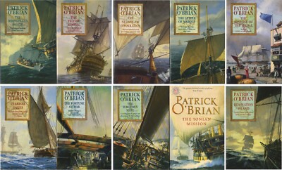 10 x PATRICK O'BRIAN-ENGLISCH.Yellow,Salute,Fortune,Nutmeg,Marque,Medal,Oakes