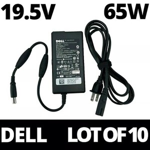 Viel 10 Dell PA-12 65W 19.5V 3.34A Netzteil DA65NS3-00 Laptop Ladegerät & Kabel