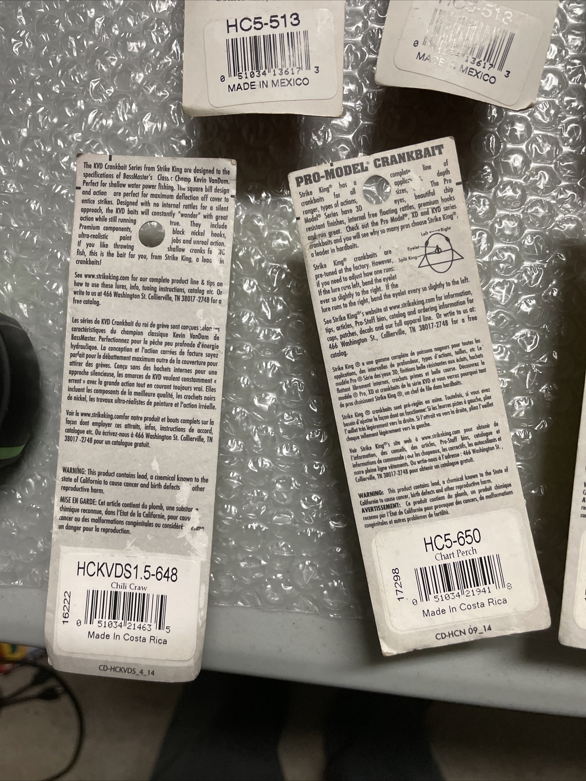 9 New Strike King Crankbaits Pro Model Series Lures Lot Series 3 5 Red Eye Shad - Image 14