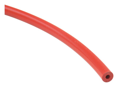Verocious Platinum Cured Silicone Vacuum Hose, 4mm Red (20 Foot Length, USA)