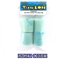 LOSI LOSA9151 Air Filter Foams, Pre-Oiled: 8B, 8T NEW IN PACKAGE TRA1