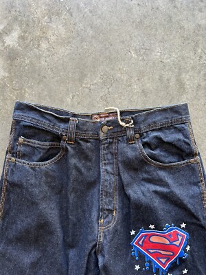Soulja Boy Denim Risk Jeans Men's 34x32 Black Thick Stitch Y2K