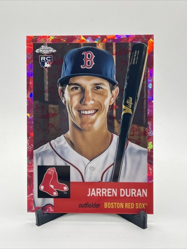 2022 Topps Chrome Platinum Anniversary Red Atomic Refractor Jarren Duran /100 RC