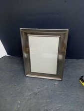     FETCO Home Design Photo Frame Silver Tone Freestanding Or Hanging