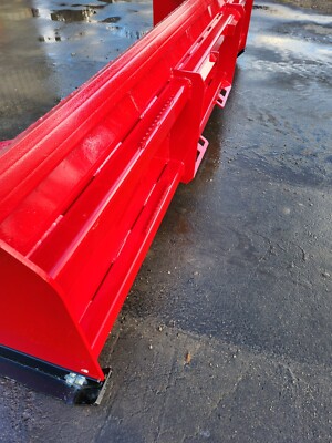 10' Heavy Duty Skid Steer Snow Pusher Box Plow HD Square Tube Frame ...
