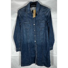 Splendid button down denim shirt dress