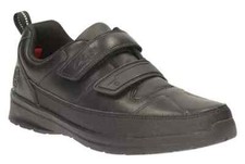 NEW Clarks boys Reflect Ace school shoes black leather UK Size 11 E/ EUR 29