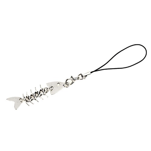 Y2K Creative Fishbone Phone Chain Metal Phone Lanyard Keycord - Zdjęcie 6 z 12
