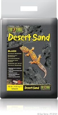 Exo Terra Wüstensand Schwarz 45kg Terrariensubstrat für Wüstenterrarien