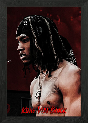 Pop Smoke Travis Drake gerahmtes Wandbild Poster Leinwanddruck Bild