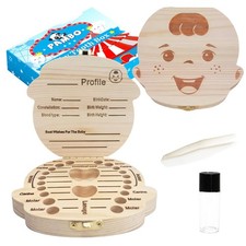 PAMBO Baby Tooth Fairy Box Keepsake For Lost Tooth Boys Tooth Holder for Kids