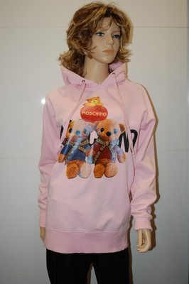 Moschino Couture Oversize Sweat Hoodie in Rose Teddybär gr. M NP 209