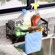 Sink Sponge Holder, Kitchen Sink Caddy Organizer,304 Stainless Steel Dish Spo...