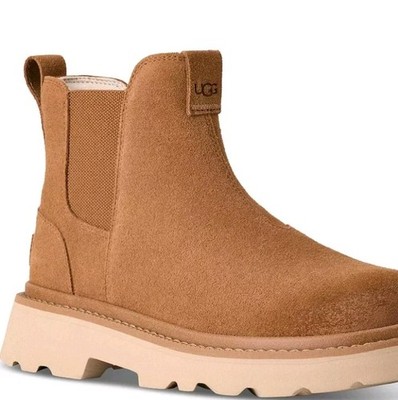 Mens UGG Chelsea Lug Twinsole Chestnut Suede & Sheepskin Boots Sz 13 New In Box