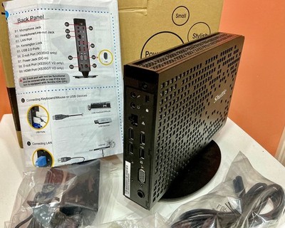 Shuttle XPC XS35V2 Mini PC Intel Atom Fanless Desktop Windows 7 Original Box