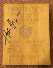A Court Of Dreams - Hardwood - Houston Rockets - Signed By Hakeem Olajuwon