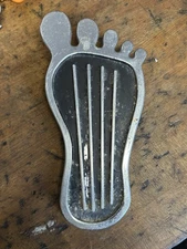 Vintage Cal Custom Chrome Foot Gas Pedal & Bracket Ford Chevy Oldsmobile Mercury