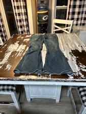 True Religion Joey World Tour Twisted Flare Leg Denim Jeans Size 31