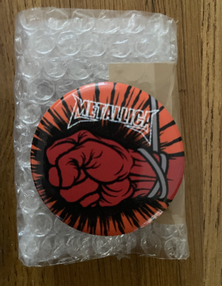 Metallica Official St Anger Pin Badge & Sweatband Promo Items (South ...