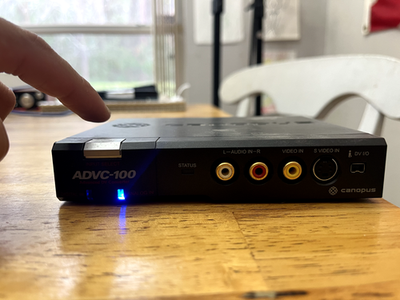 Working Canopus ADVC-100 & ADVC-110 Analog Converter - VHS/Hi8