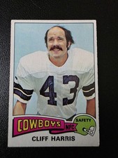 1975 Topps - Cliff Harris #490 (RC) Dallas Cowboys Rookie Card Hof. rookie card picture
