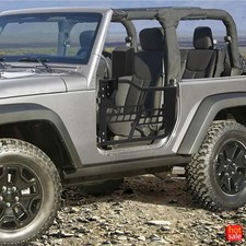 Half Tube Trail Doors For 2007-2018 Wrangler Jk 2-door 2pc Steel E-coat Bolt-on Half Tube Trail Doors For 2007-2018 Wrangler Jk 2-door 2pc Steel E-coat Bolt-on