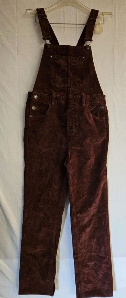 Mono We the Free People para mujer talla 28 marrón pana jersey babero elástico Foto 2 de 4