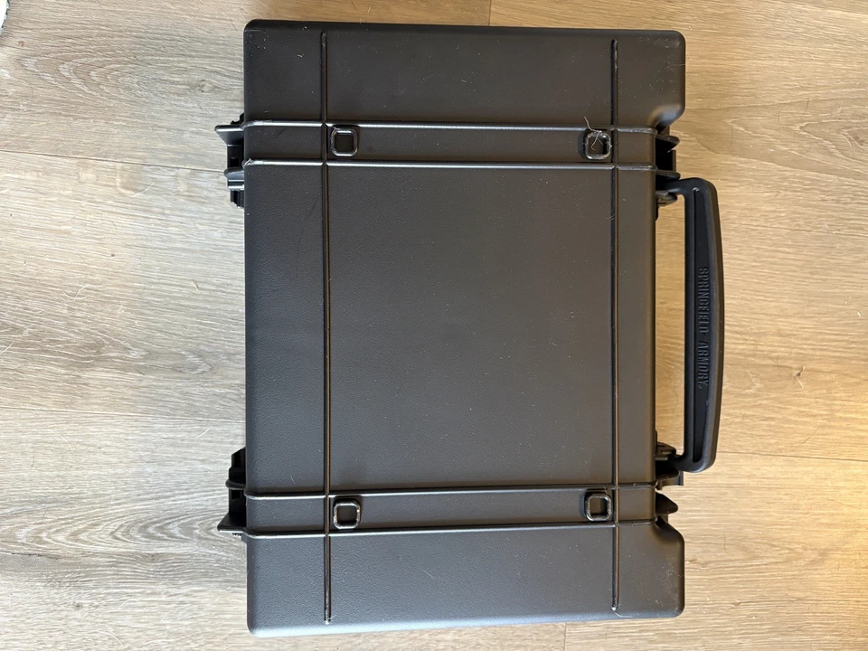 Plastic Gun Case Springfield Armory XDM 45 Pistol Black w Foam Insert - Image 3 of 3