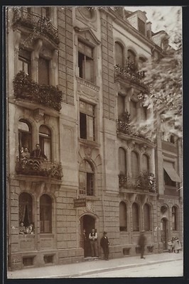 Foto-AK Karlsruhe, Schneiderei Fridolin Koch 1907 