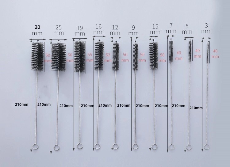 Straw Brush Cleaner Set 20Pcs Nylon for Small Long Bottle Tube Pipe Cleaning