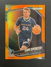Cam Spencer 2024-25 Panini Prizm Black Orange Prizm RC /49 #218