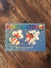 Pocket Monsters Goldeen Seaking Pokémon Vintage Prism Vending Sticker