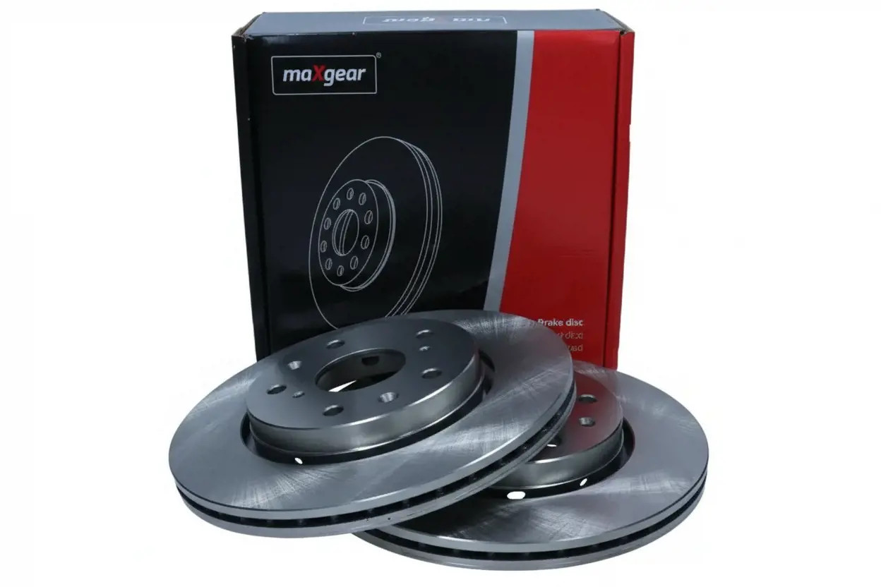 2x Brake disc Front Axle Vented 19-2248 MAXGEAR for SUZUKI SWIFT III