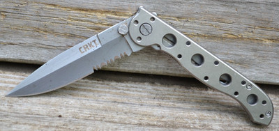 CRKT M16-13T Carson Design Combo Blade Titanium Handle Folding Pocket Knife-Rare