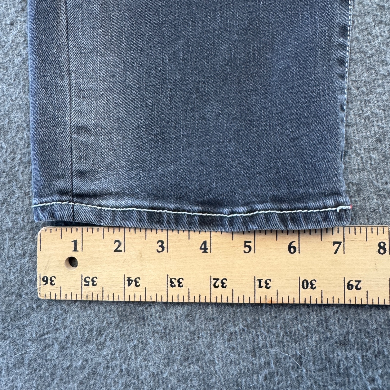 True Religion Ricki Relaxed Straight Jeans Womens 28 Gray Black Wash thumbnail 15