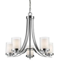 Z-Lite 426-5 Chrome Willow 5-Light 25-1/4"W Chandelier