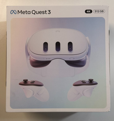 META QUEST 3 512GB 4K All in One VR Headset Weiß NEU OVP