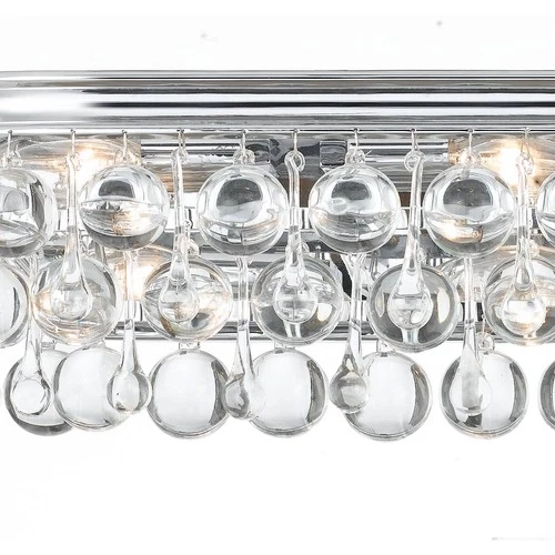 Crystorama Calypso Chrome 23" Wide Crystal Bathroom Light - Picture 4 of 5